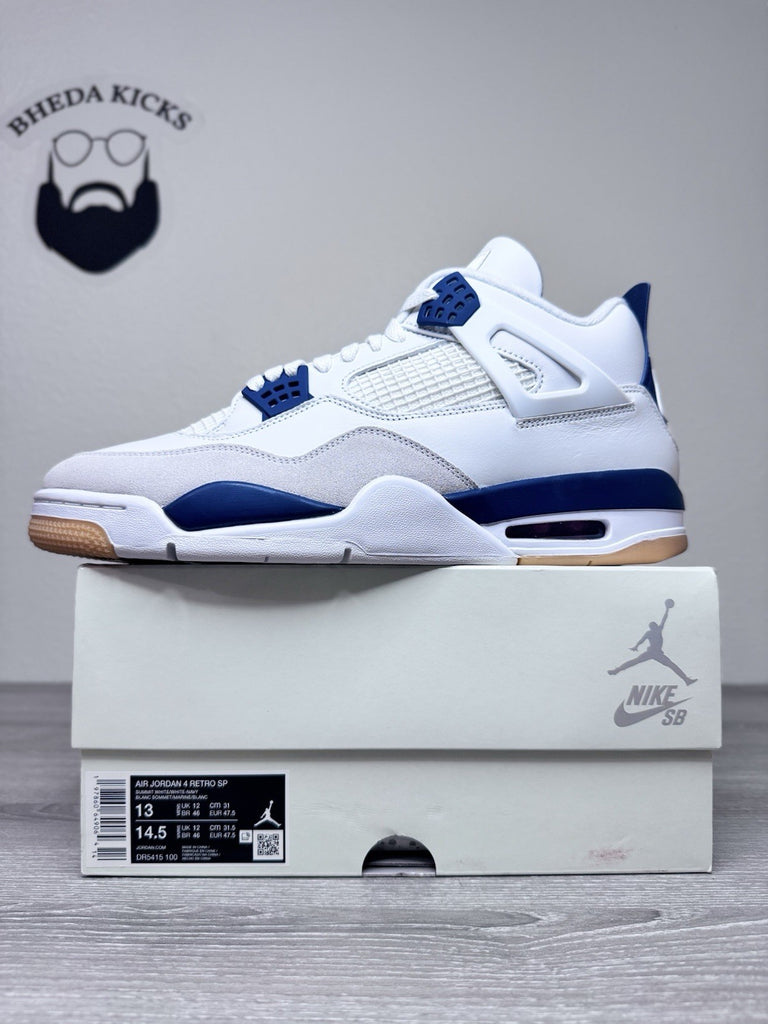Size 13 - Nike SB x Air Jordan 4 Retro SP Navy DR5415-100 NEW DS