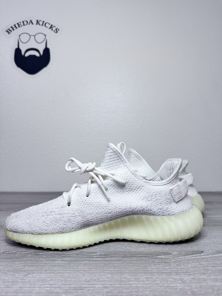Size 12 - Adidas Yeezy 350 Boost V2 Cream Triple White 2017 CP9366 Preowned