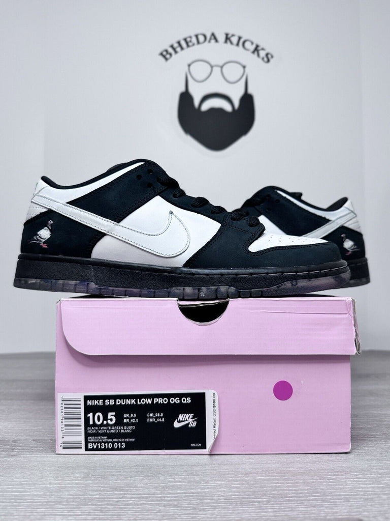 Size 10.5 - Nike SB Dunk Low Pro x Jeff Staple Panda Pigeon 2019 BV1310-013