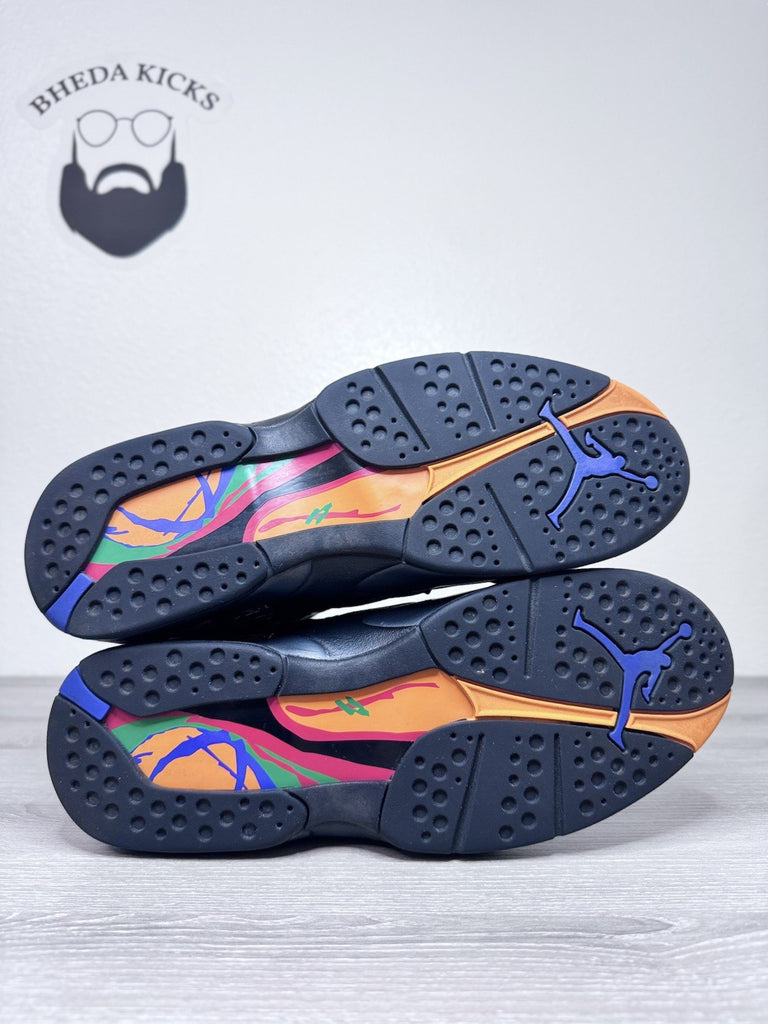 Size 13 - Air Jordan 8 Retro Tinker - Air Raid Green Black Orange (305381-004)