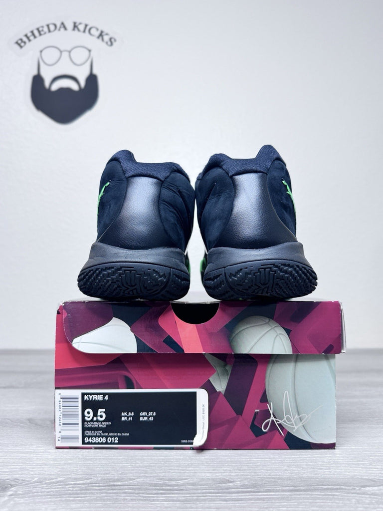 Size 9.5 - Nike Kyrie 4 Halloween Sneakers Black Green 943806-012 Preowned
