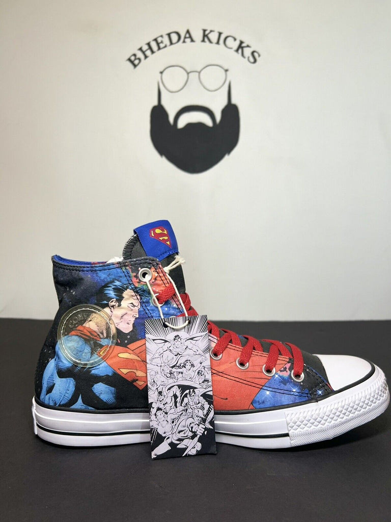 New Converse Chuck Taylor All Star Superman DC Comics Sneakers 150444C Size 11M