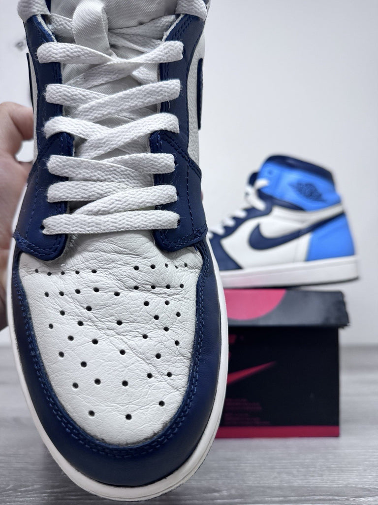 Size 13 - Air Jordan 1 Retro High OG "Obsidian UNC" 2019 555088-140 Preowned
