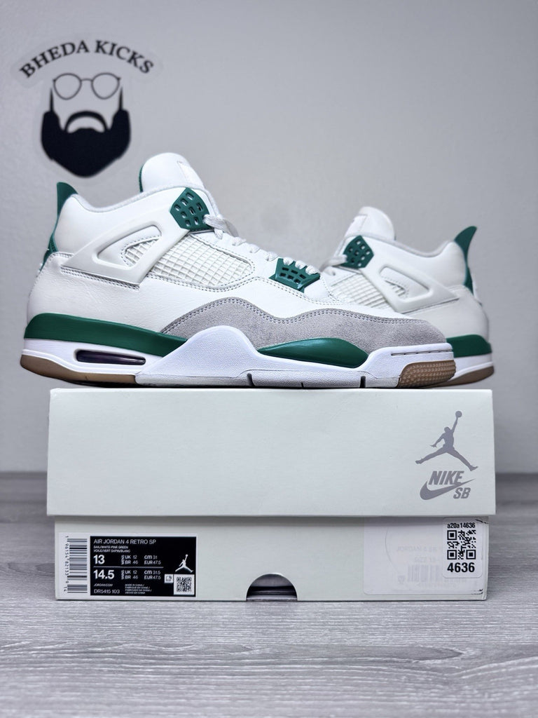 Size 13 - Nike Air Jordan 4 Retro SB Pine Green Sail (2023) DR5415-103
