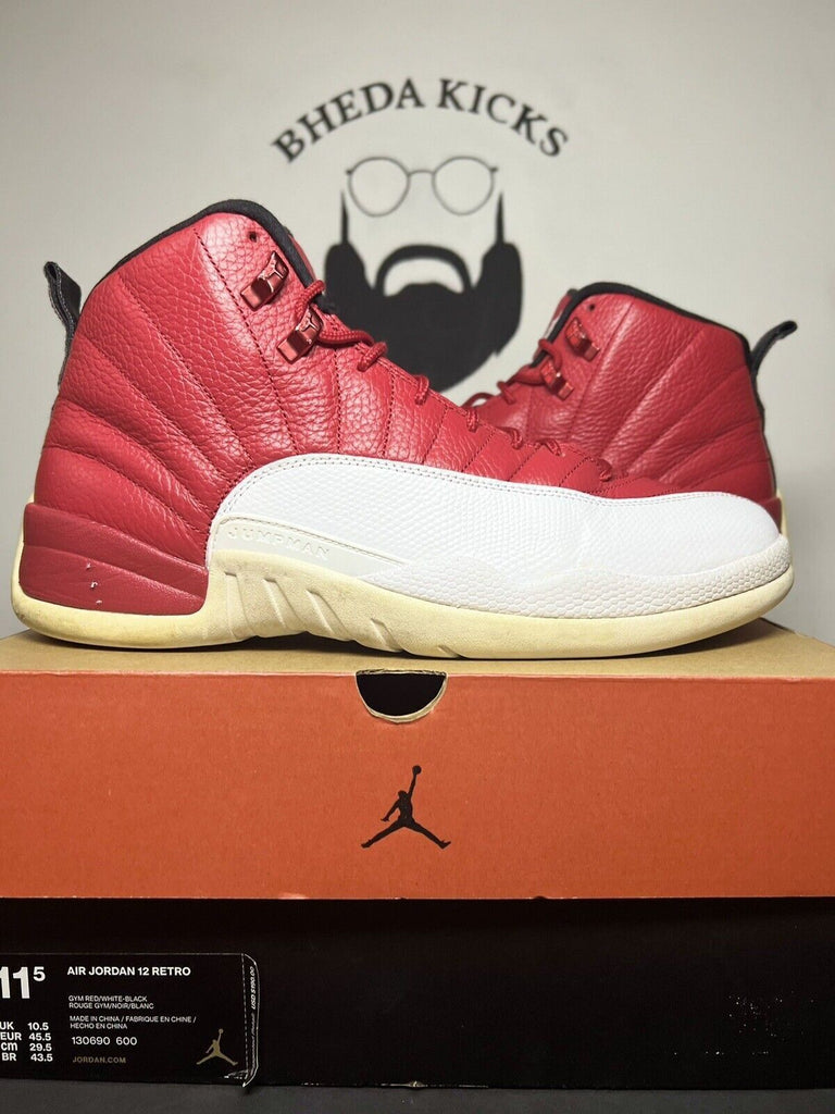 Size 11.5 - Jordan 12 Retro Gym Red 2016 130690-600 Preowned Og Rare Authentic