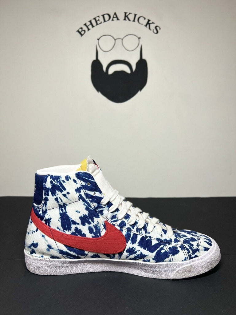 Nike Blazer Mid '77 Vintage 'Blue Tie-Dye' Size 9.5 CZ7874 600 Og Rare Preowned