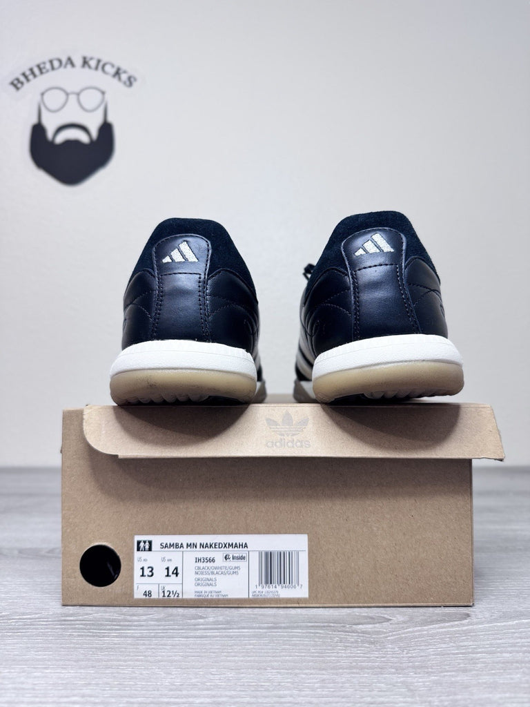 Size 13 - Adidas Samba MN Naked x Maha Core Black White IH3566 Shoes Sneakers
