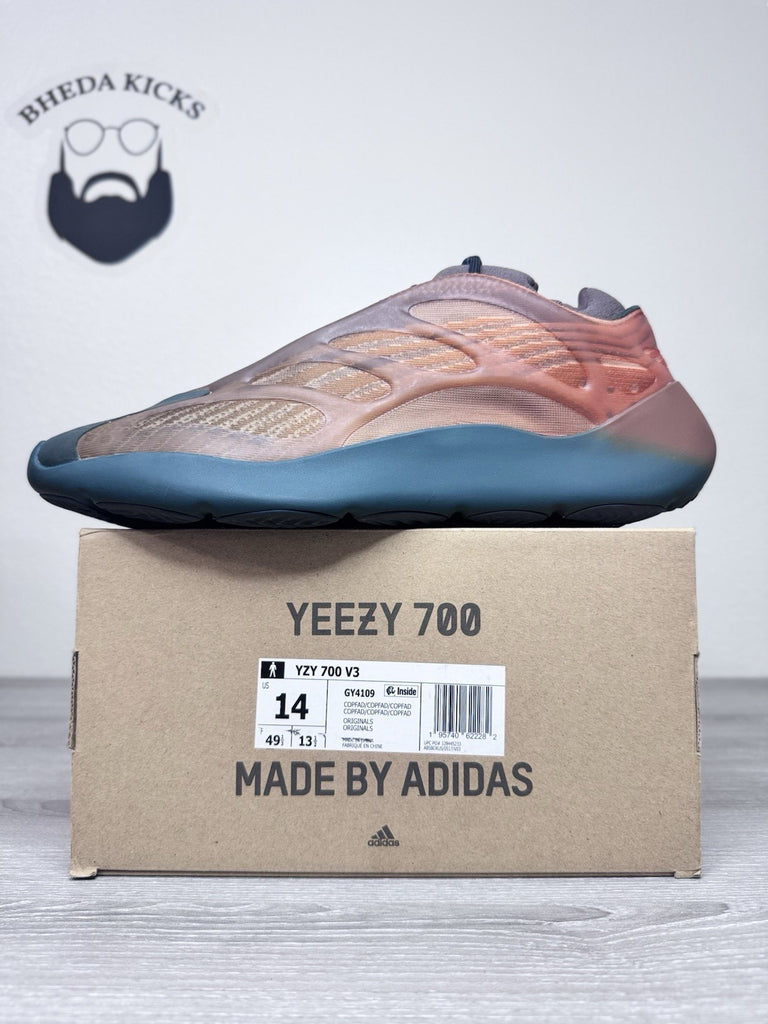 Size 14 - Adidas Yeezy 700 V3 Copper Fade Mens Orange GY4109 Kayne West