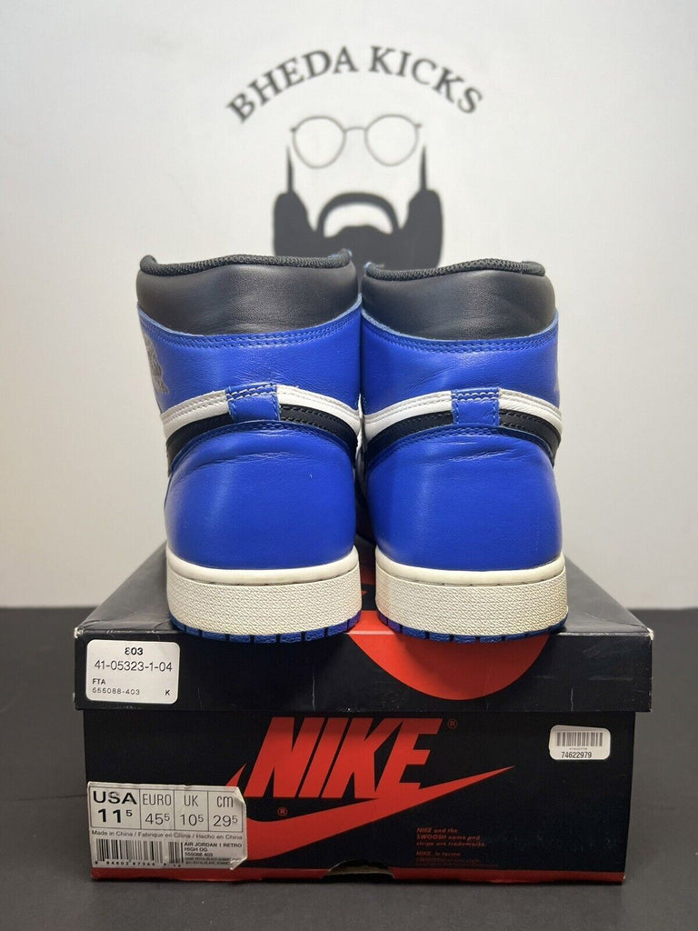 Nike Air Jordan 1 Retro High OG Game Royal SIZE 11.5 555088-403 Preowned MJ Rare