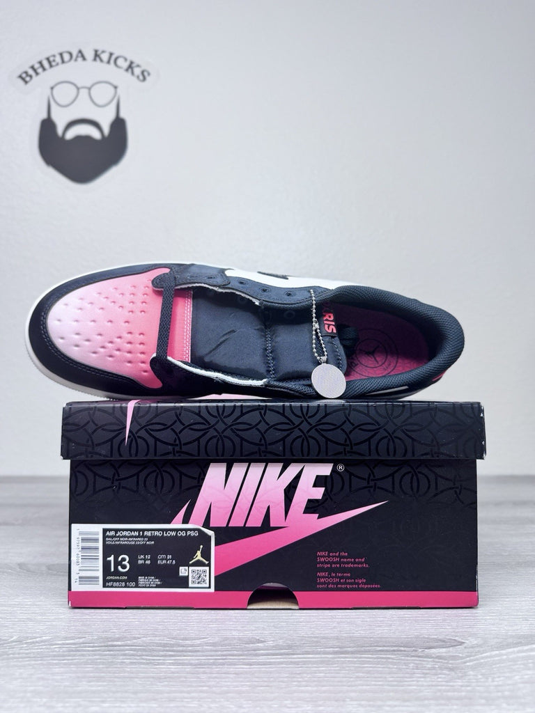 Size 13 - Paris Saint Germain Nike Air Jordan 1 Low OG Pink Oxford HF8828-100 DS