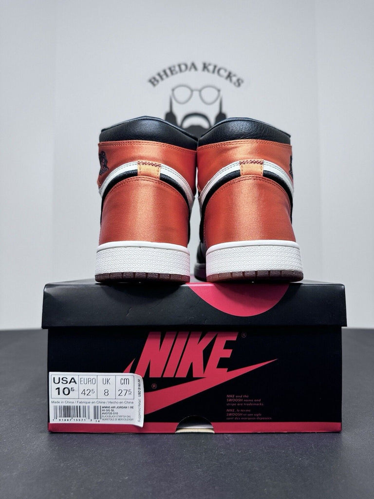 Nike Air Jordan 1 Retro OG High Satin Shattered Backboard AV3725-010 Size 10.5W