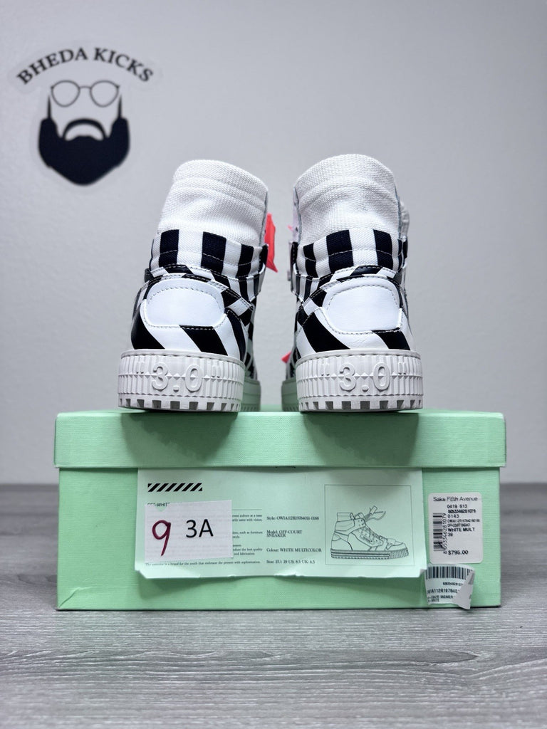 Size 39 EU (7 Men’s) - OFF-WHITE "3.0 Off Court Off-White (8.5W) Black White