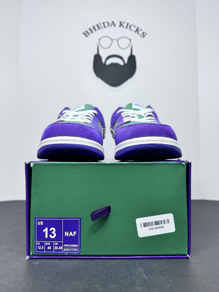 Naf World 208/420 Mens Sneakers Purple Dunk Preowned Rare Authentic Size 13