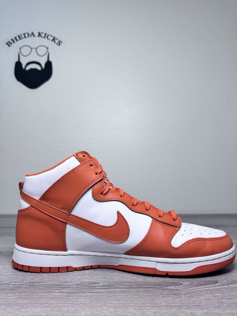 Size 15 - Nike Dunk High Syracuse Sneakers Shoes Mens Orange White DD1399-01