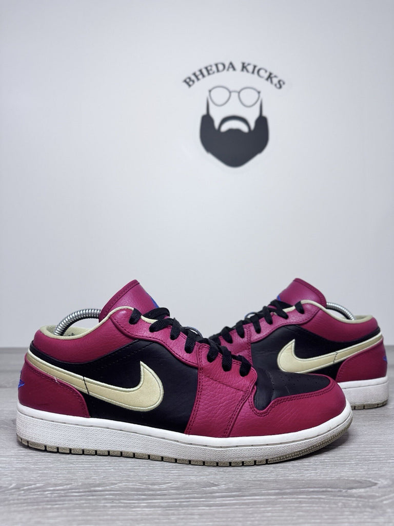 Size 9.5 - Nike Shoe Jordan 1 Retro Low Gym Red Gold Men’s 553558-613