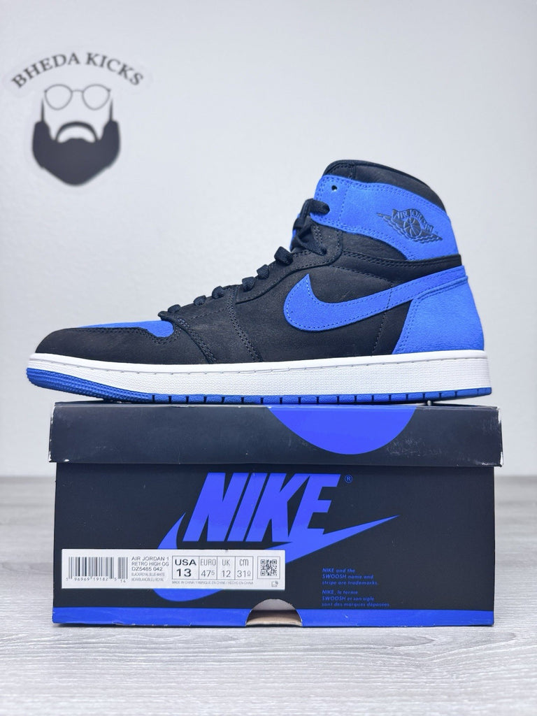Size 13 - Jordan 1 Retro OG High Black Royal Blue Reimagined DZ5485-042