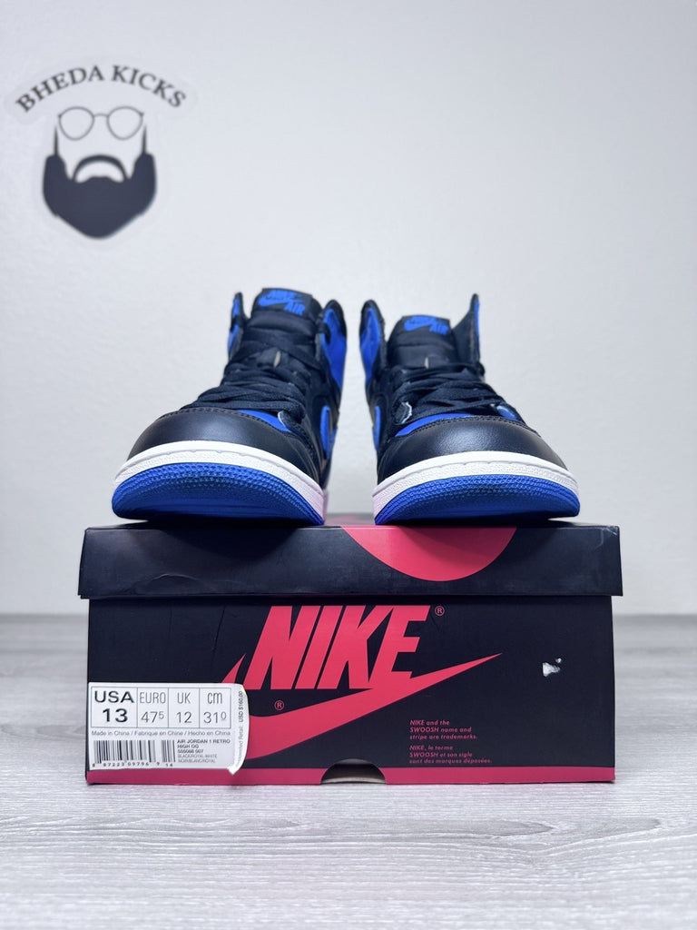Size 13 - Nike Air Jordan 1 High OG Royal Blue Retro Men’s 555088-007 Preowned