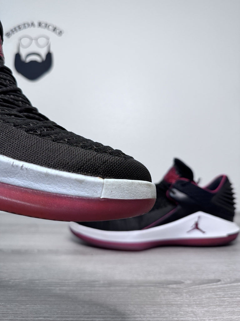 Size 14 - Nike Air Jordan XXXII 32 Low Banned Black Red Bred AA1256-001