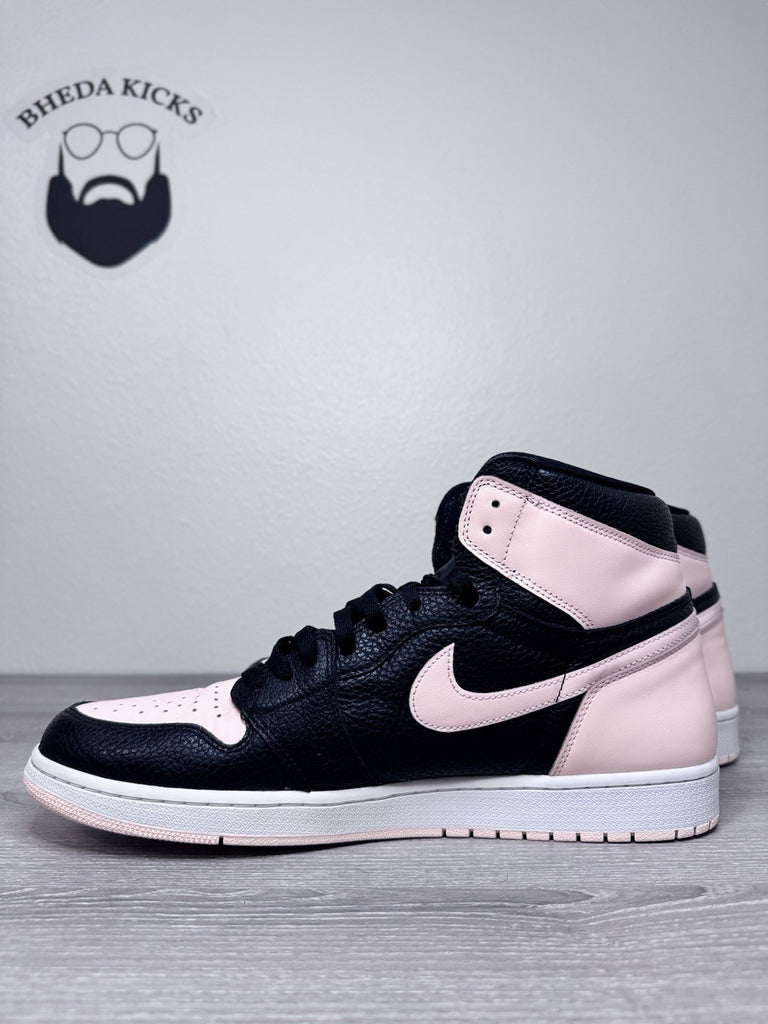 Size 16 - Air Jordan Retro 1 High OG Crimson Tint 555088-081 Black Preowned