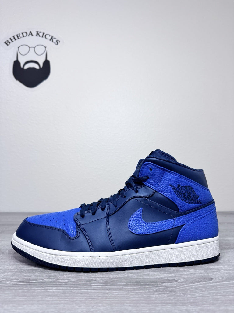 Size 16 - Nike Air Jordan 1 Mid Obsidian Game Royal 2018 554724-412