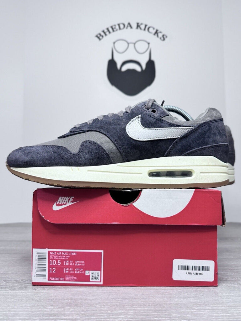 Size 10.5 - Nike Air Max 1 Crepe Soft Neutral Grey FD5088-001 NEW DS