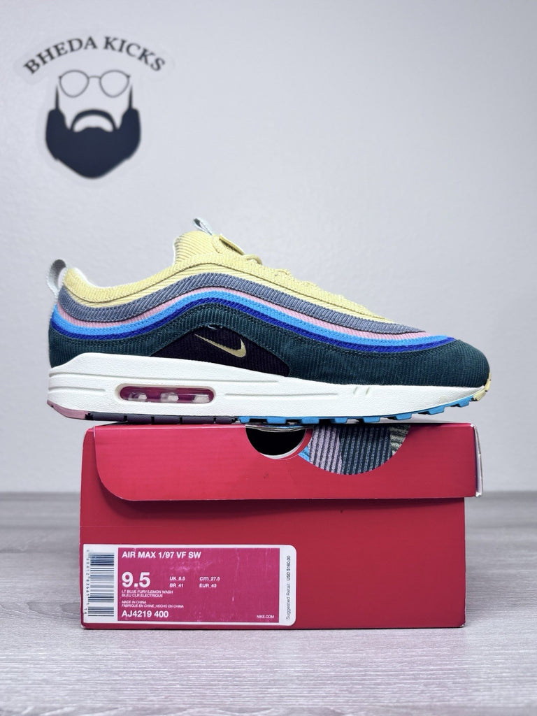Size 9.5 - Nike Air Max 1/97 Sean Wotherspoon Men’s Preowned AJ4219-400