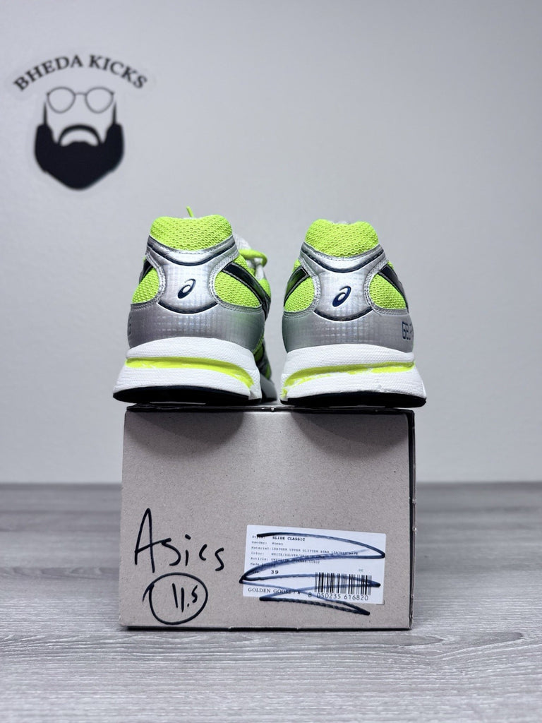Size 11.5 - Asics Gel Flash 05 Running Shoes Volt Silver Sneakers Trainers TN439
