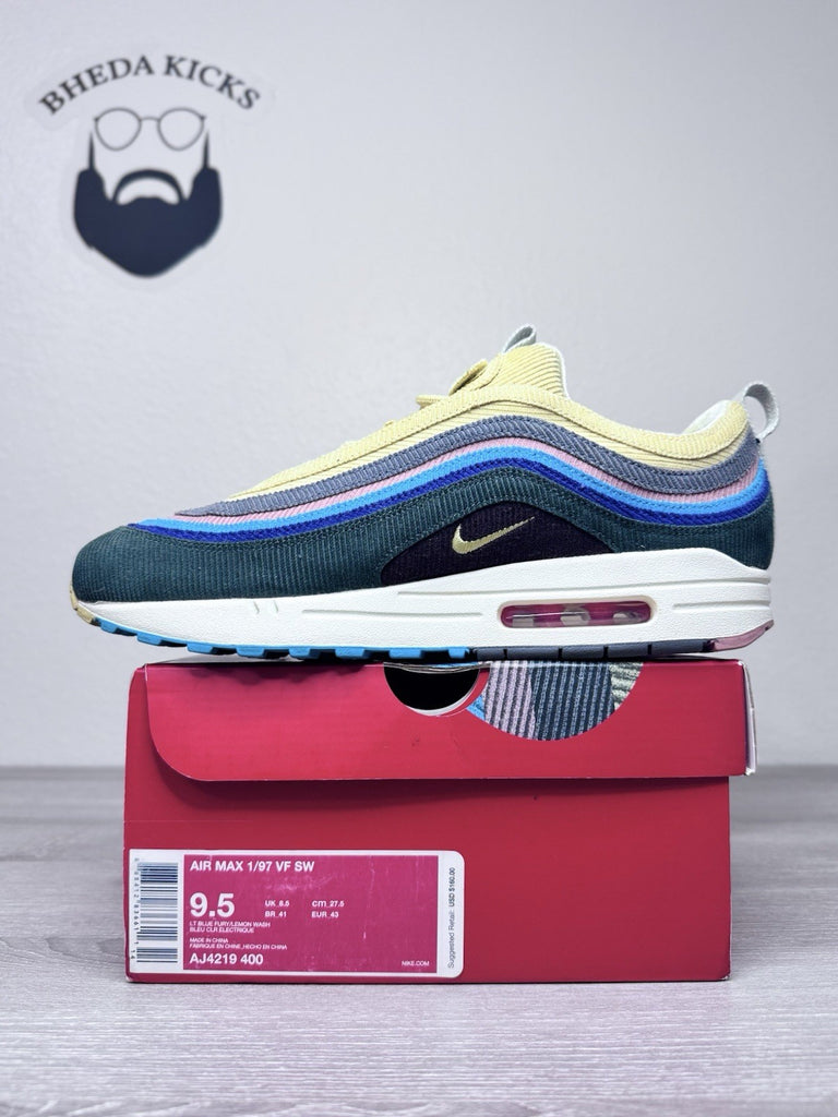 Size 9.5 - Nike Air Max 1/97 Sean Wotherspoon Men’s Preowned AJ4219-400