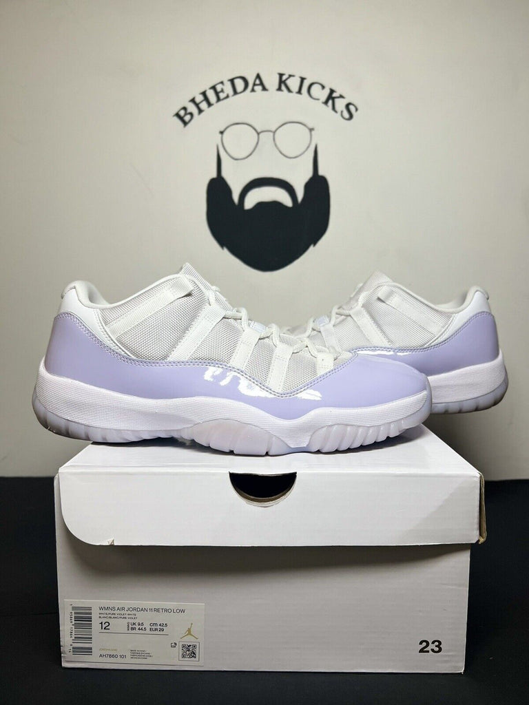 Nike Air Jordan 11 Retro Low "Pure Violet" White AH7860-101 Women's Size 12 Og