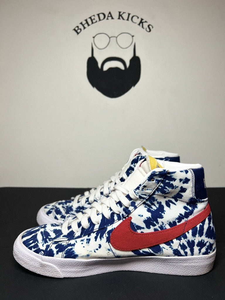 Nike Blazer Mid '77 Vintage 'Blue Tie-Dye' Size 9.5 CZ7874 600 Og Rare Preowned