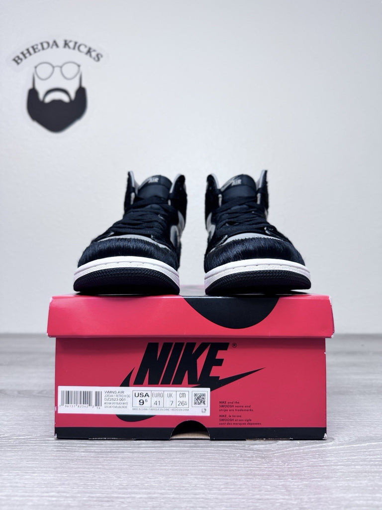 Size 9.5W/8M - Nike Air Jordan 1 Retro Hi OG Shoes Black Medium Gray DZ2523-001