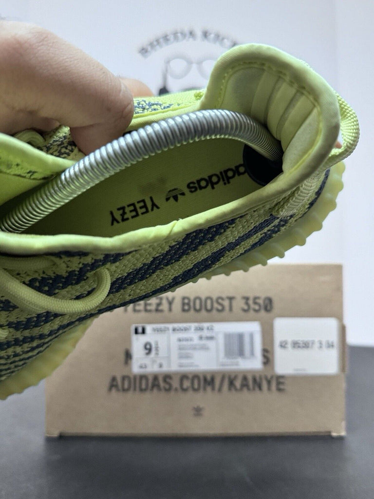 Adidas Yeezy Boost 350 V2 Semi Frozen Yellow Green B37572 Men’s Size 9.5