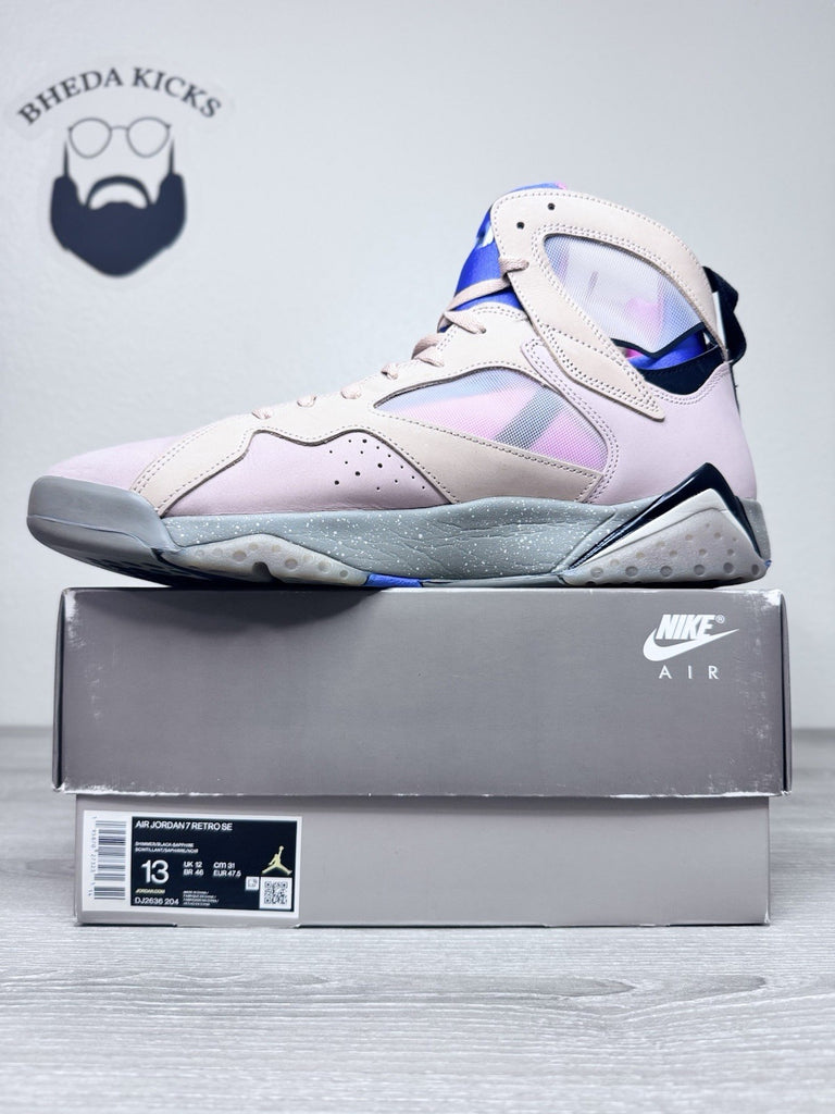 Size 13 - Nike Air Jordan 7 Retro SE Sapphire Men’s DJ2636-204 Preowned
