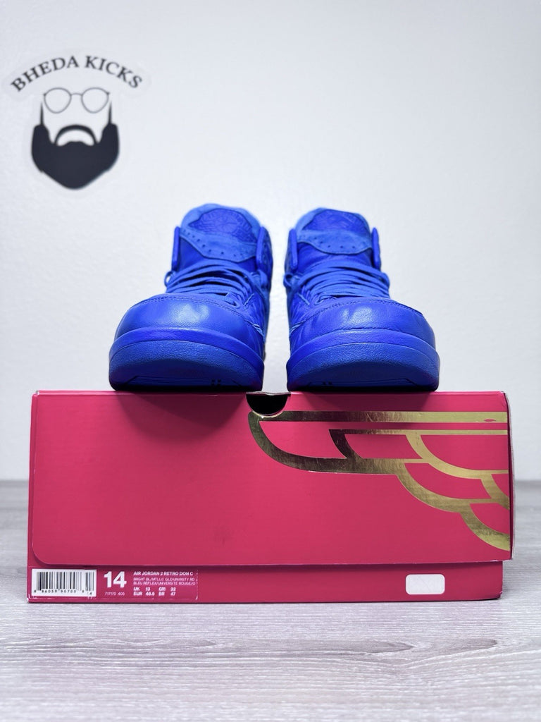 Size 14 - Just Don x Air Jordan 2 Retro Varsity Royal 717170-405 Preowned