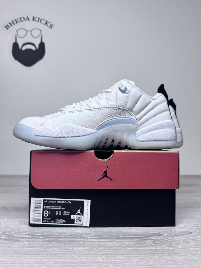 Size 8.5 - Nike Air Jordan 12 Retro Low Easter DB0733-190 OG XII White Preowned