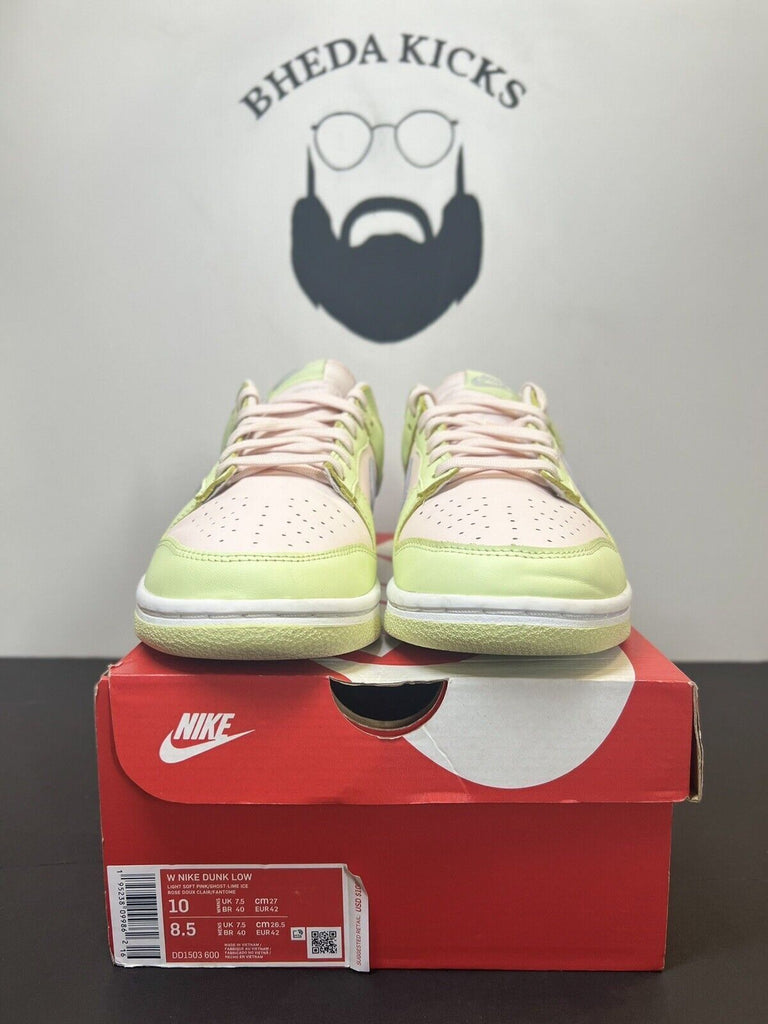 Women’s Nike Dunk Low “Lime Ice” Size 10W/8.5M (DD1503-600) Preowned Authentic