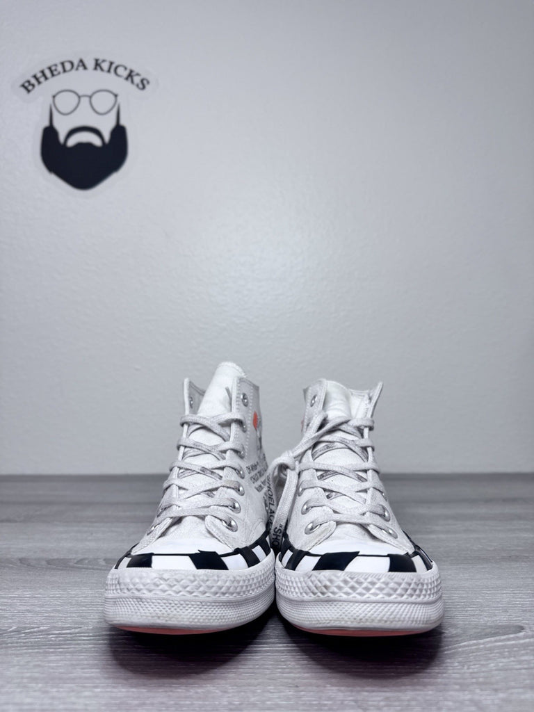 Size 6M/8W - Off White x Converse Chuck Taylor All Star 70 Hi White 163862C
