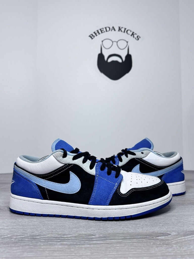 Size 11.5 - Air Jordan 1 SE Low Racer Blue Preowned Authentic DH0206-400