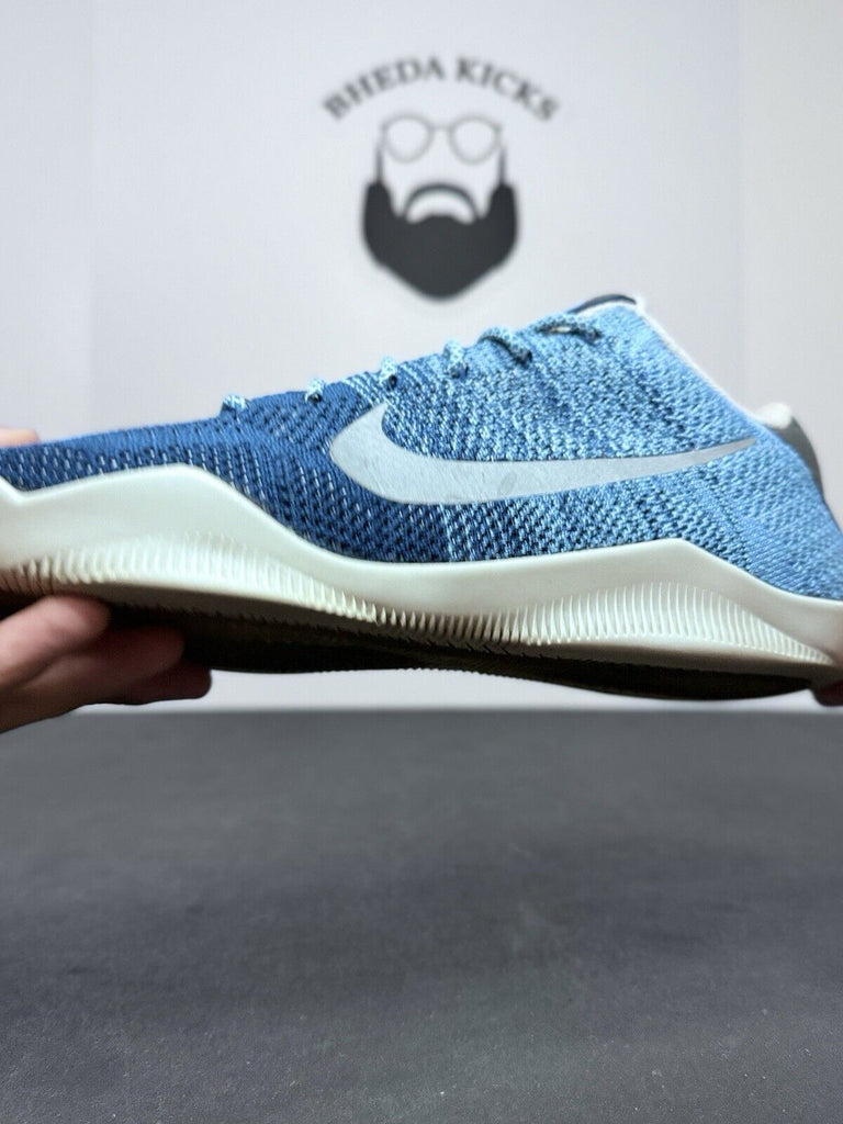 Nike Kobe 11 XI Elite Low Flyknit Brave Blue Sneaker 822675-404 Men’s Size 11.5