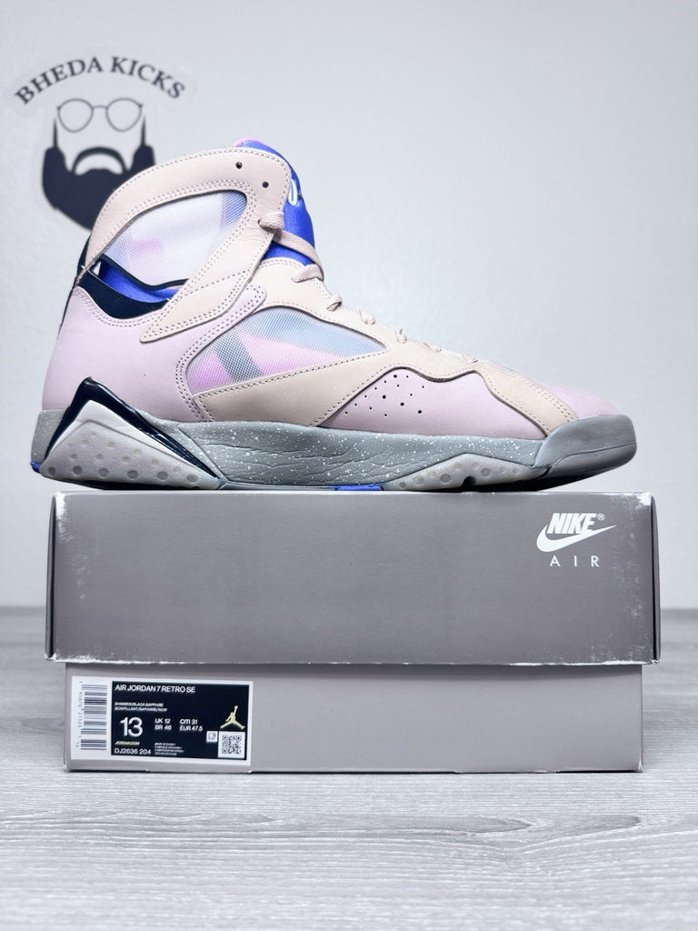 Size 13 - Nike Air Jordan 7 Retro SE Sapphire Men’s DJ2636-204 Preowned