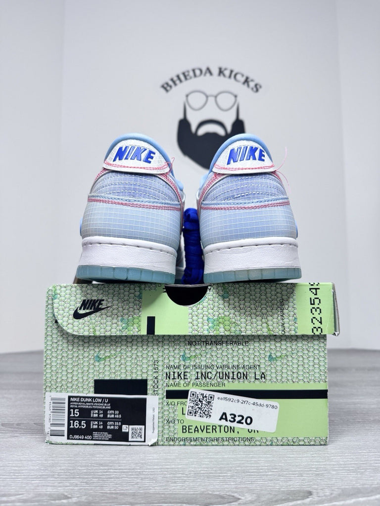 Size 15 - Union LA Nike Dunk Low Argon Men's DJ9649-400 NEW DS Authentic