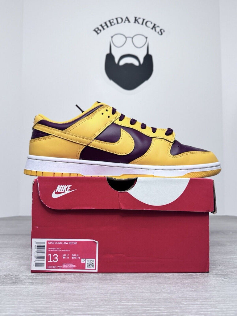 Size 13 - Nike Dunk Low Retro University Gold Mens DD1391-702 Preowned Og