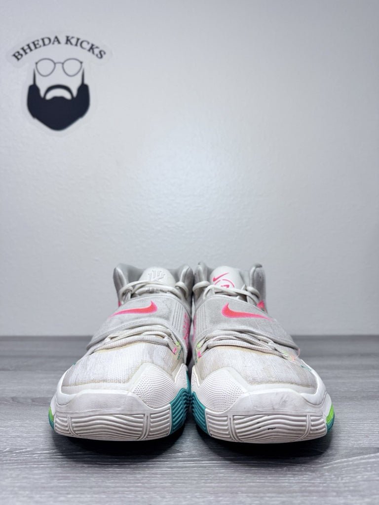 Size 15 - Nike Kyrie 6 'N7' Light Cream Sail Electric Green Flash CW1785-200