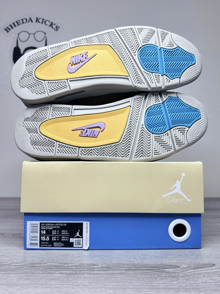 Size 14 - Air Jordan 4 Retro Union LA Desert Moss DJ5718-300 Preowned Authentic