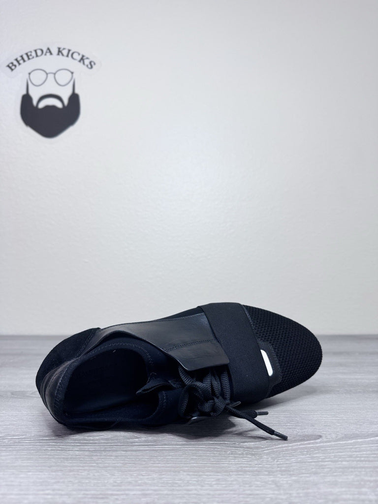 Size 43EU/10 US - Balenciaga Men’s Race Runner Neoprene Black White Sneakers