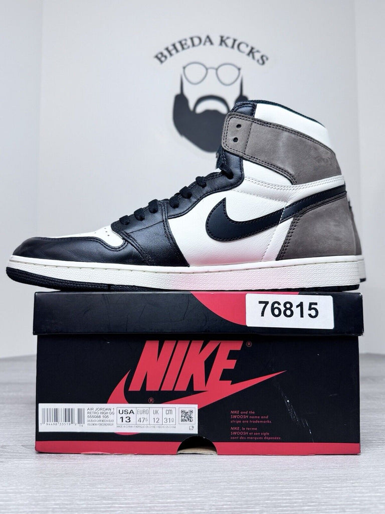 Size 13 - Jordan 1 Retro OG High Dark Mocha 555088-105 Preowned Authentic