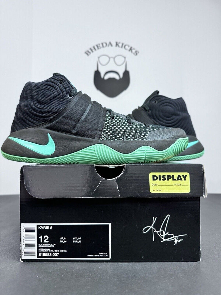 Nike Kyrie 2 Green Glow Black Mens Basketball Shoes 819583-007 Men’s Size 12