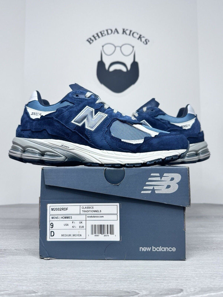 Size 9 - New Balance M2002RDF 2002R 'Protection Pack - Dark Navy' Preowned