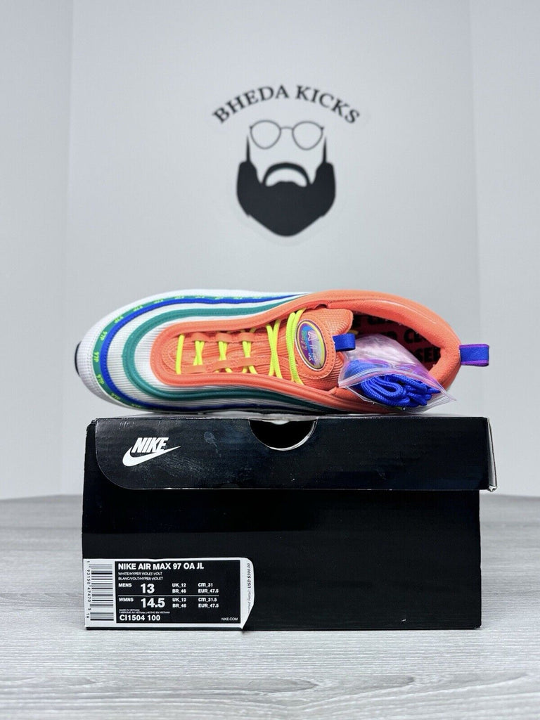 Size 13 - Nike Air Max 97 OA JL On Air London Summer Of Love CI1504-100