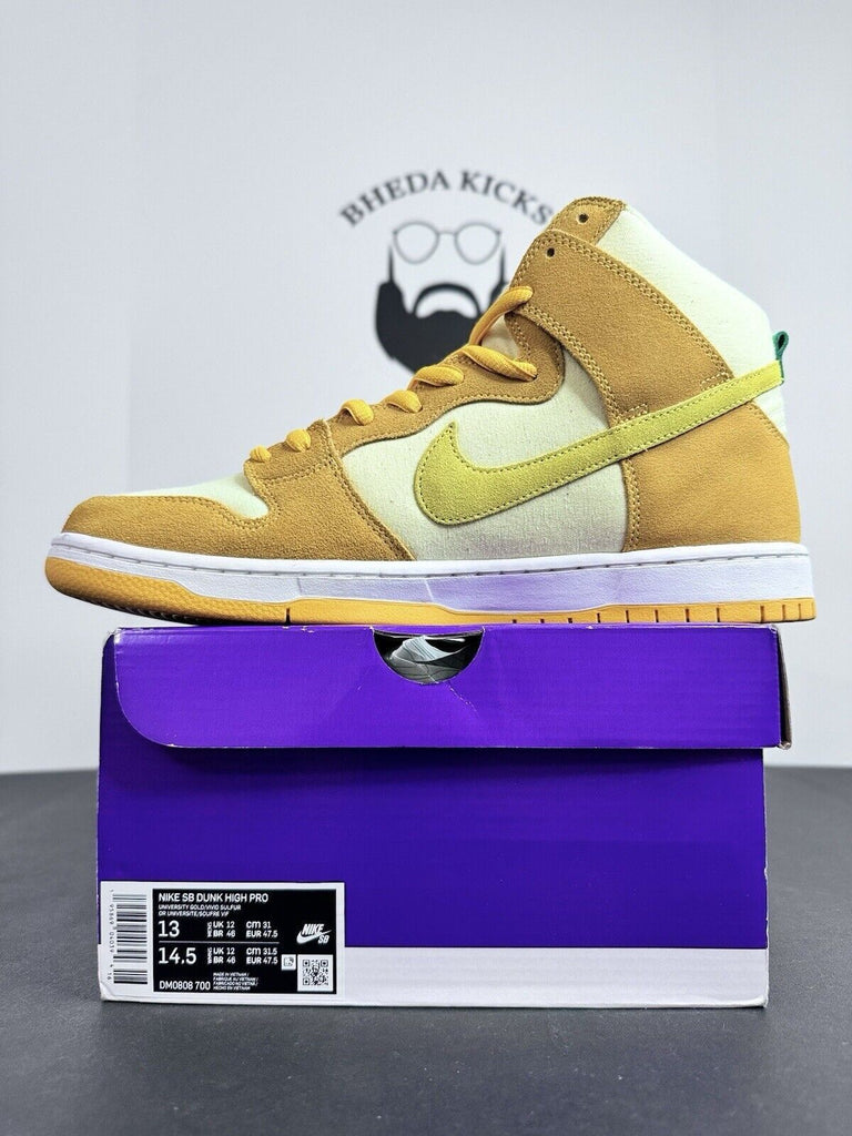 Nike SB Dunk High Pineapple DM0808-700 Preowned Og Authentic Men’s Size 13